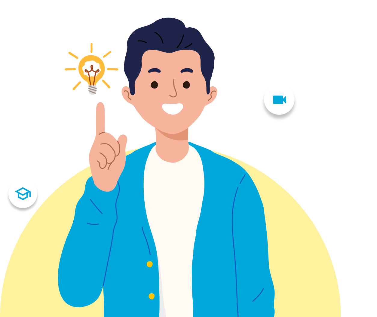 Ilustrasi belajar matematika dan fisika online di MLC Online Study